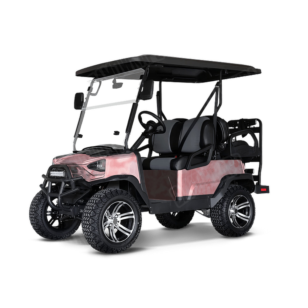 Kryptek Pink Camo Golf Cart Vinyl Wrap