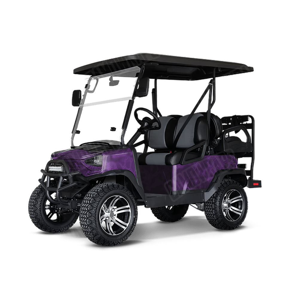 Kryptek Purple Camo Golf Cart Vinyl Wrap