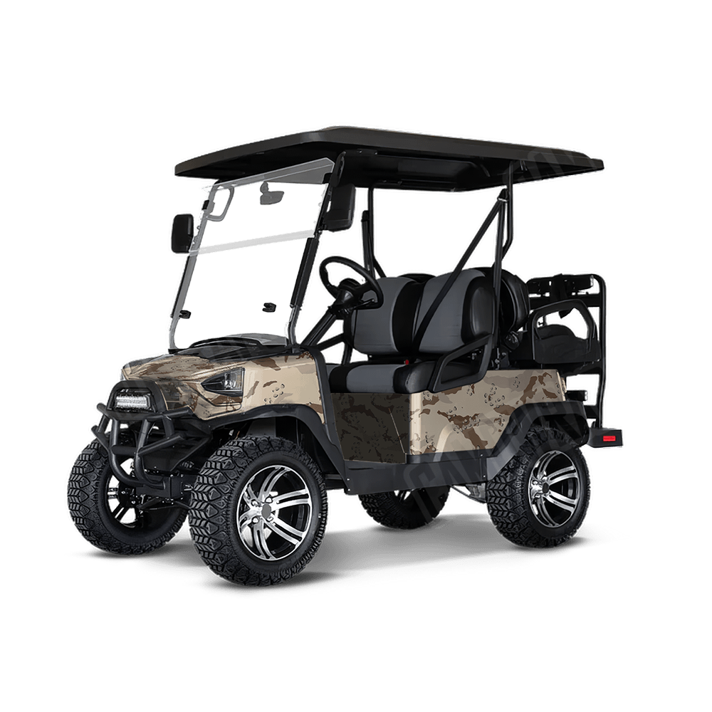 Large Battle Storm Original Desert Golf Cart Camo Vinyl Wrap