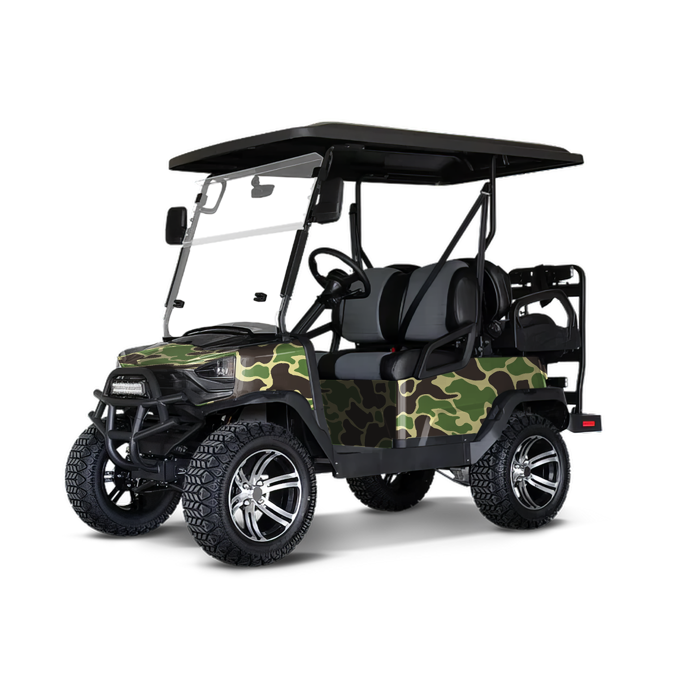Old School Duck Jungle Golf Cart Wraps