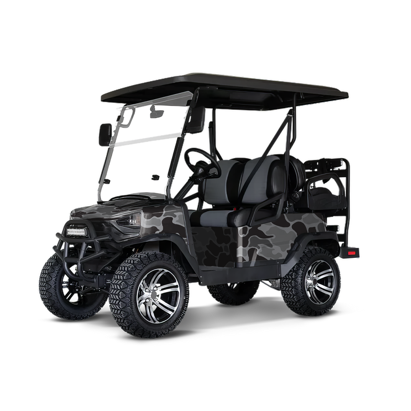 Old School Duck Midnight Golf Cart Wraps