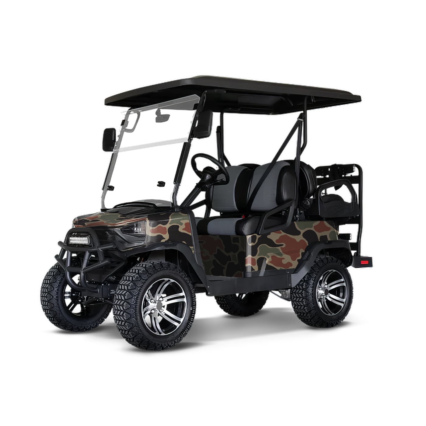 Old School Duck Militant Copper Golf Cart Wraps