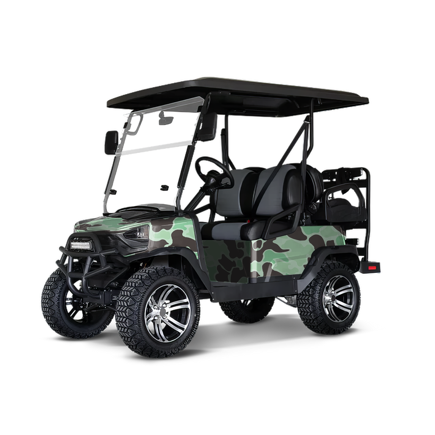 Old School Duck Mint Chocolate Chip Golf Cart Wraps