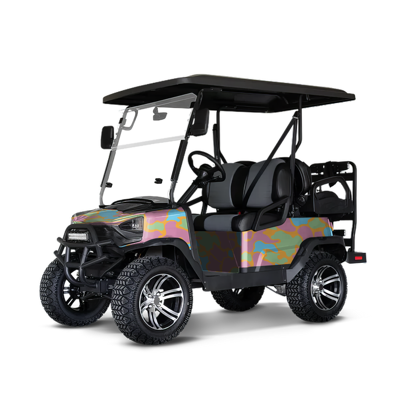 Old School Duck Sherbert Golf Cart Wraps