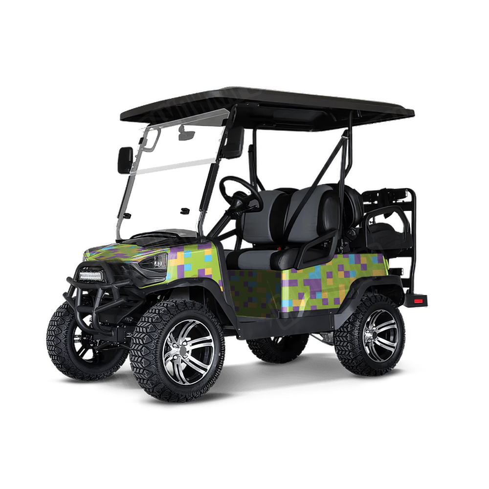 Pixel Carnival Golf Cart Wraps