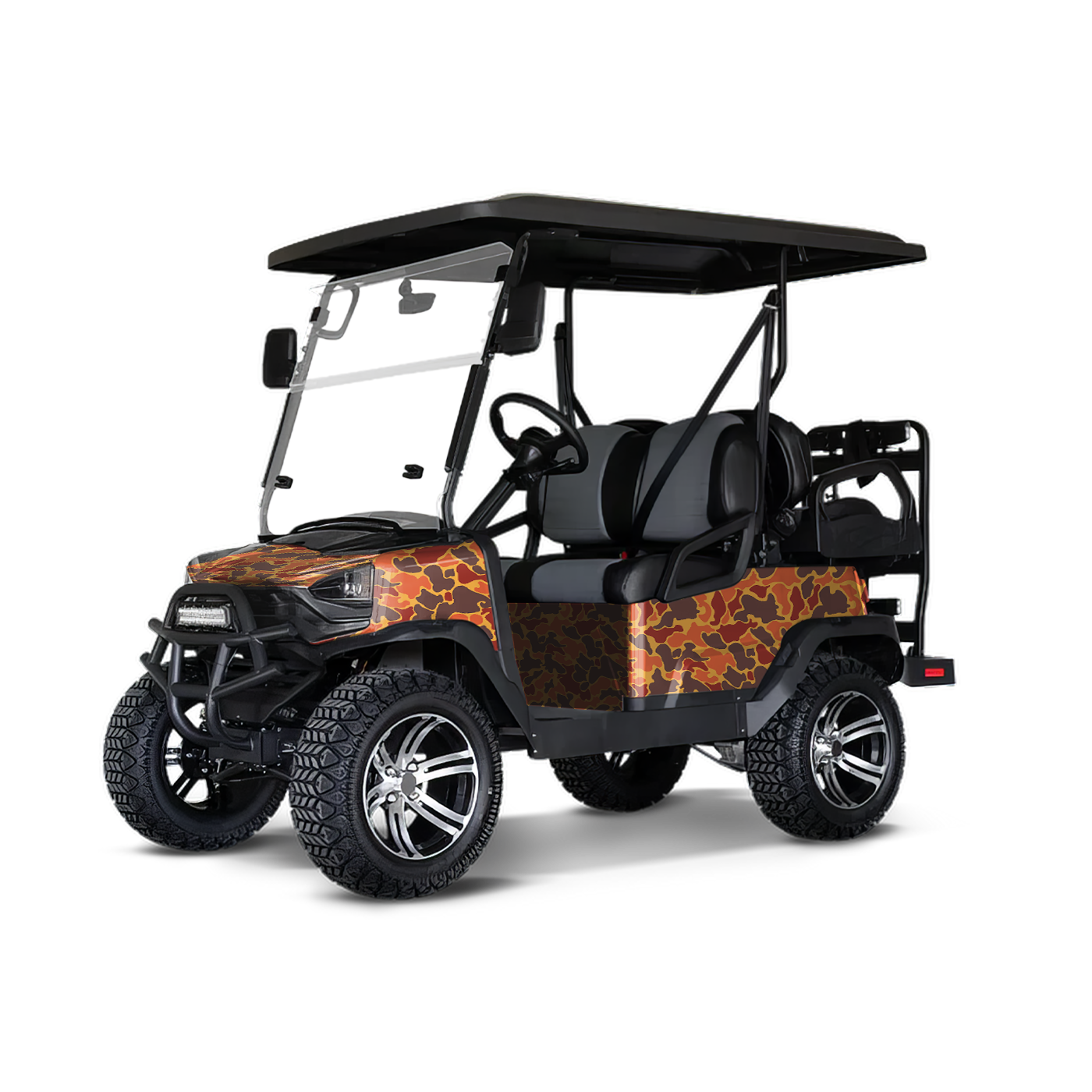 Old School Duck Autumn Golf Cart Wraps