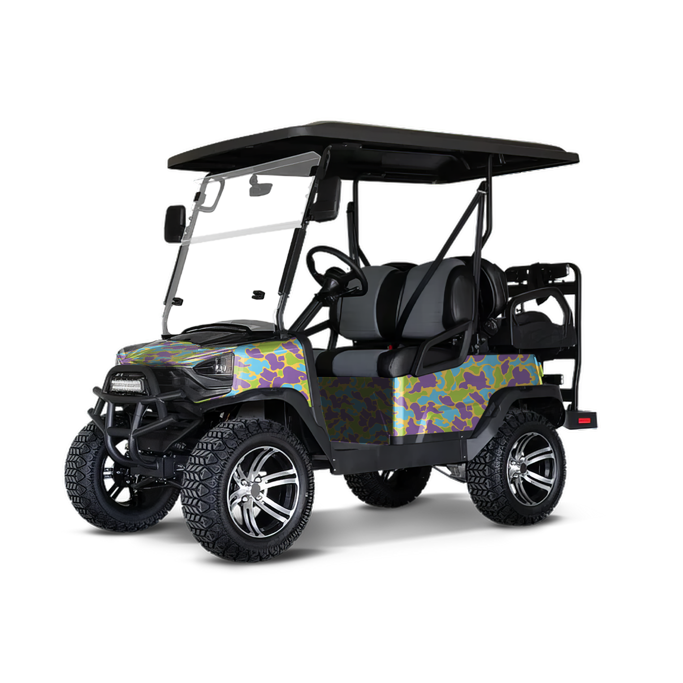 Old School Duck Carnival Golf Cart Wraps
