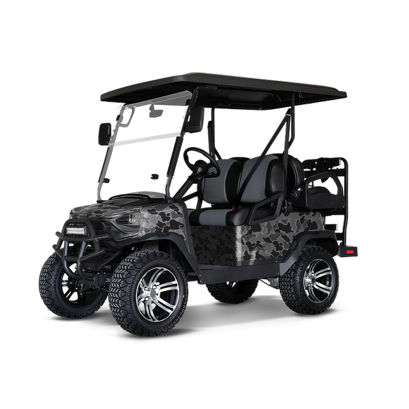 Old School Duck Midnight Golf Cart Wraps