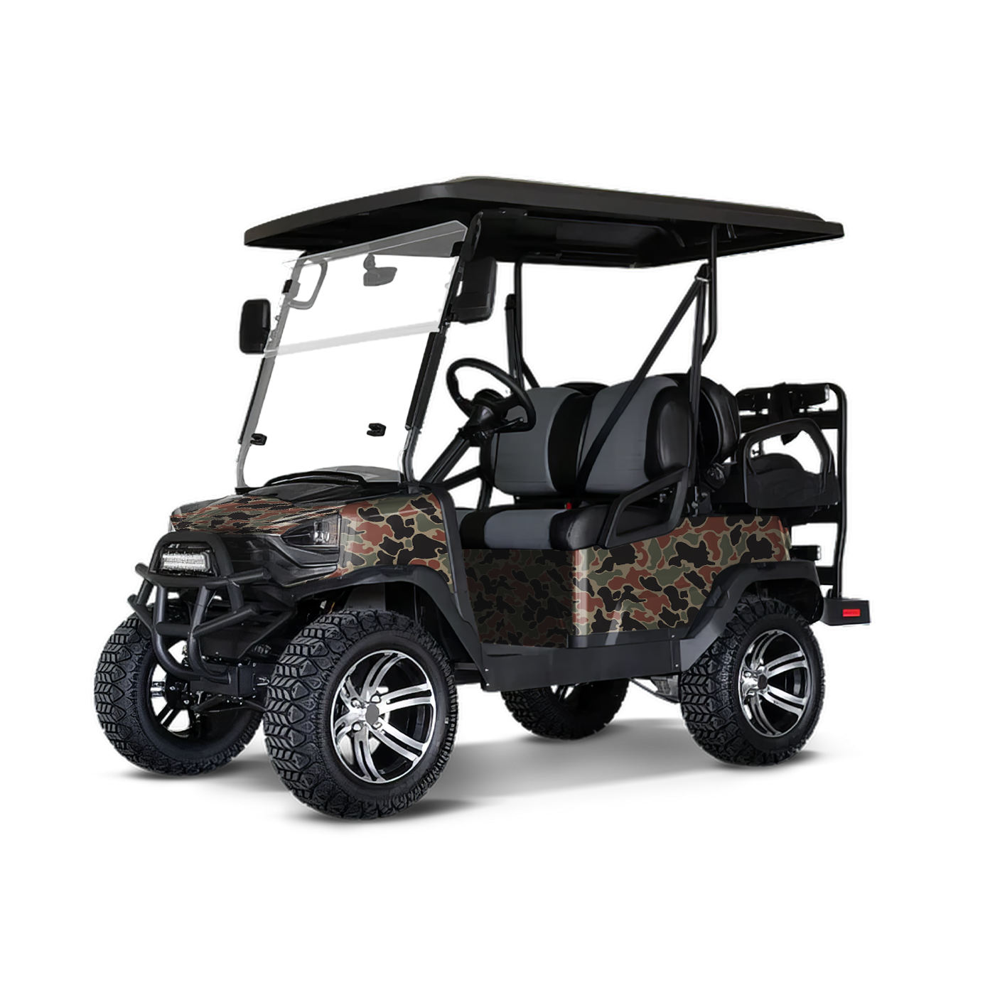 Old School Duck Militant Copper Golf Cart Wraps
