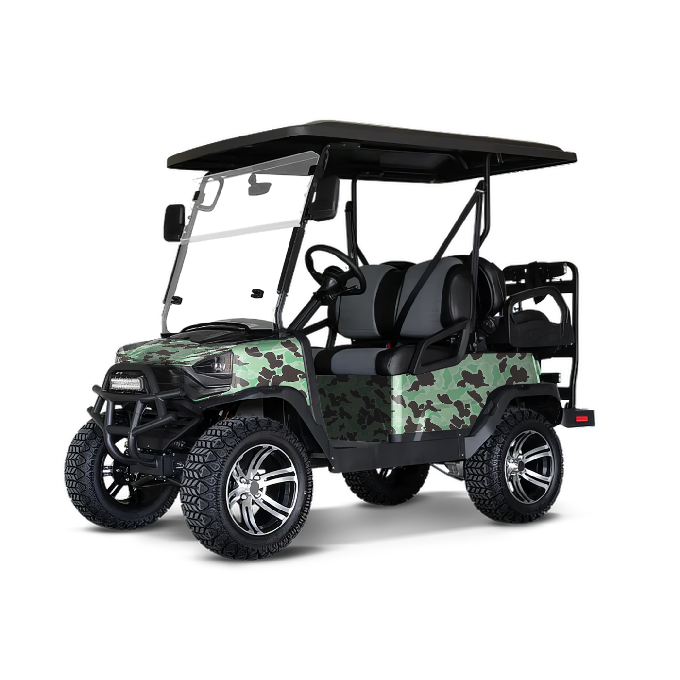 Old School Duck Mint Chocolate Chip Golf Cart Wraps