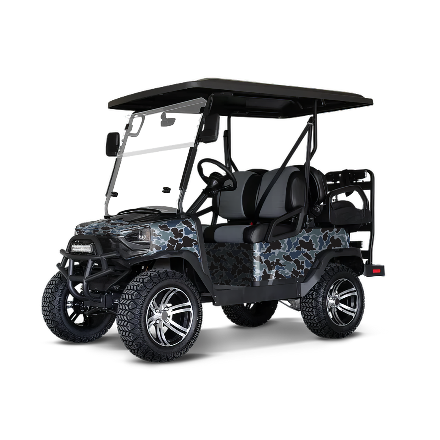 Old School Duck Navy Golf Cart Wraps