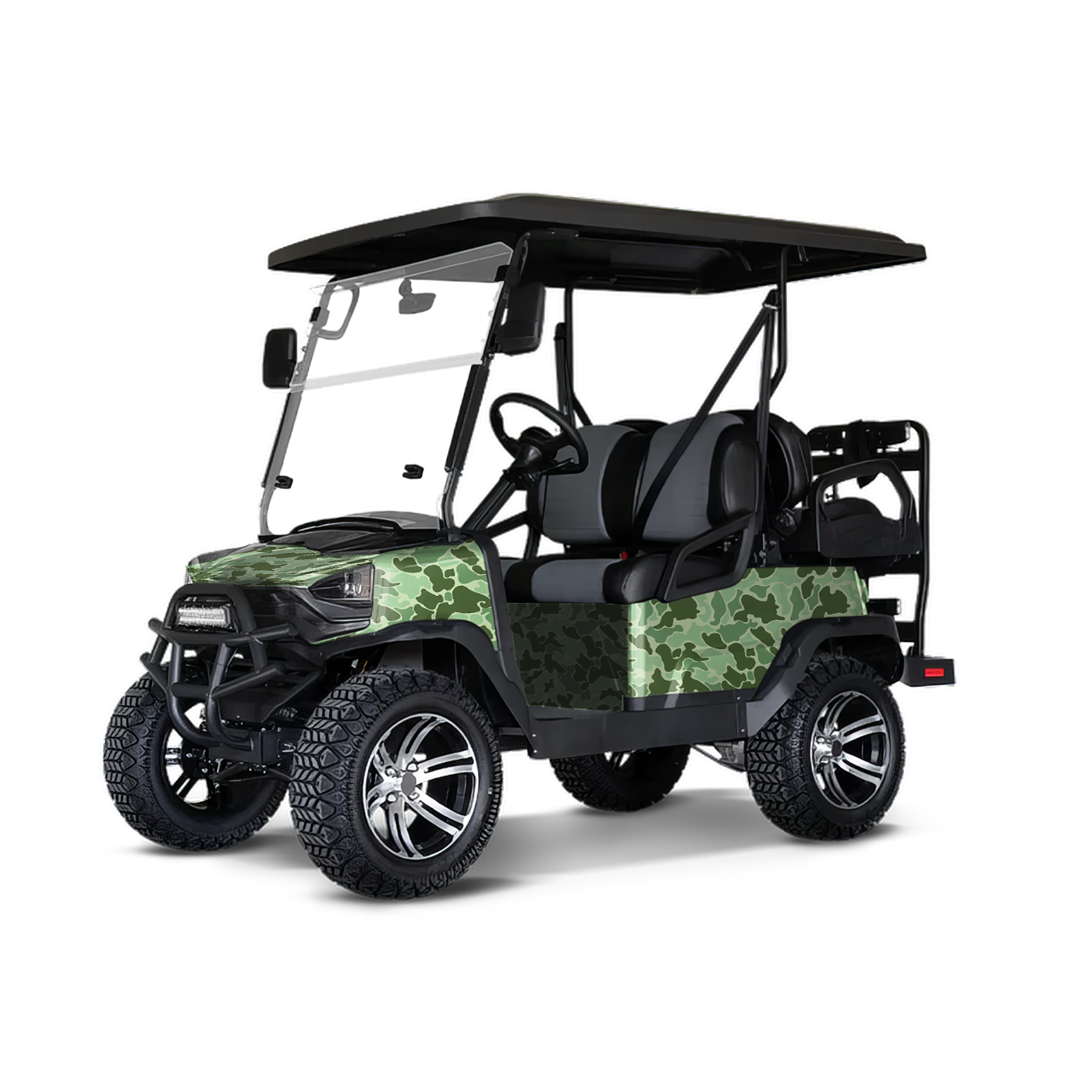 Old School Duck Pistachio Golf Cart Wraps