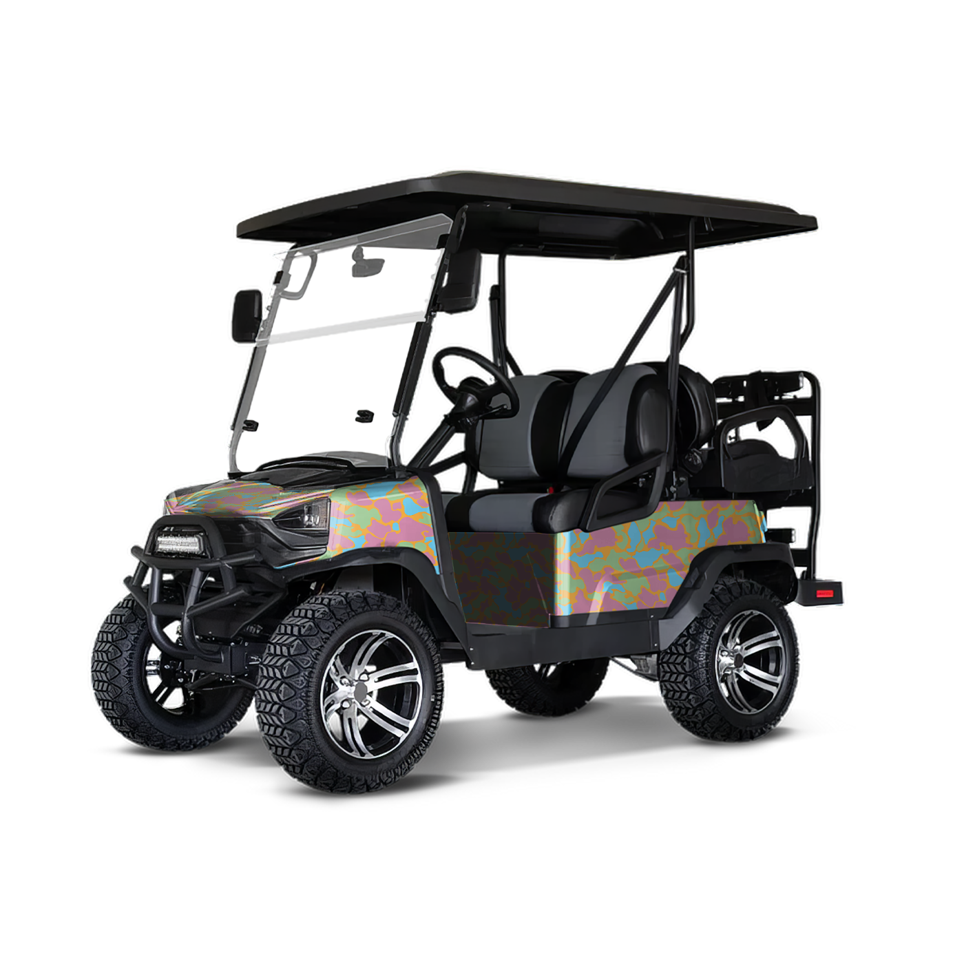 Old School Duck Sherbert Golf Cart Wraps