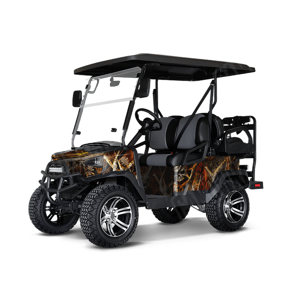 Nature Burning Voodoo Golf Cart Camo Vinyl Wrap