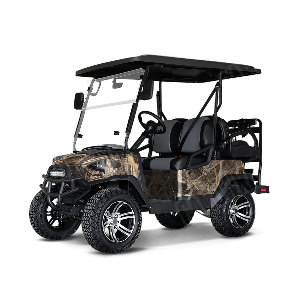 Nature Dry Grassland Duck Golf Cart Camo Vinyl Wrap