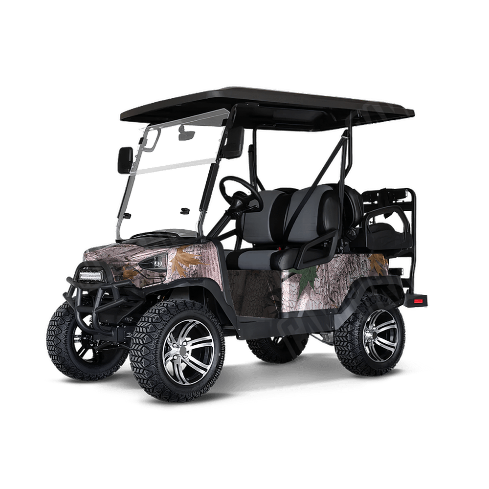 Nature Pink Forest Golf Cart Camo Vinyl Wrap