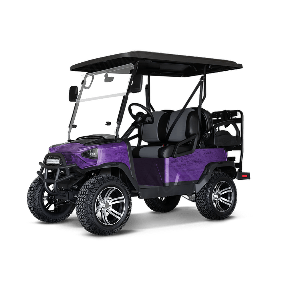 Realtree Fishing Purple Golf Cart Camo Vinyl Wrap