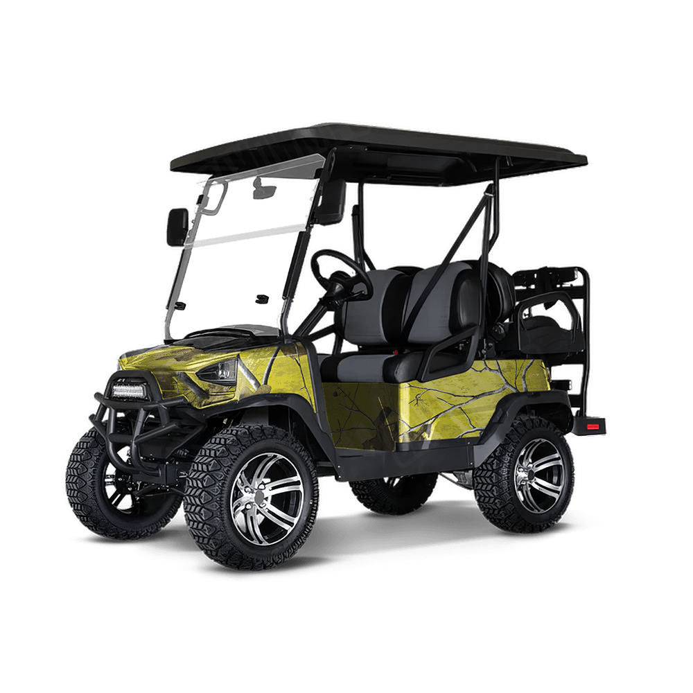 Realtree XTRA Colors Yellow Golf Cart Camo Vinyl Wrap