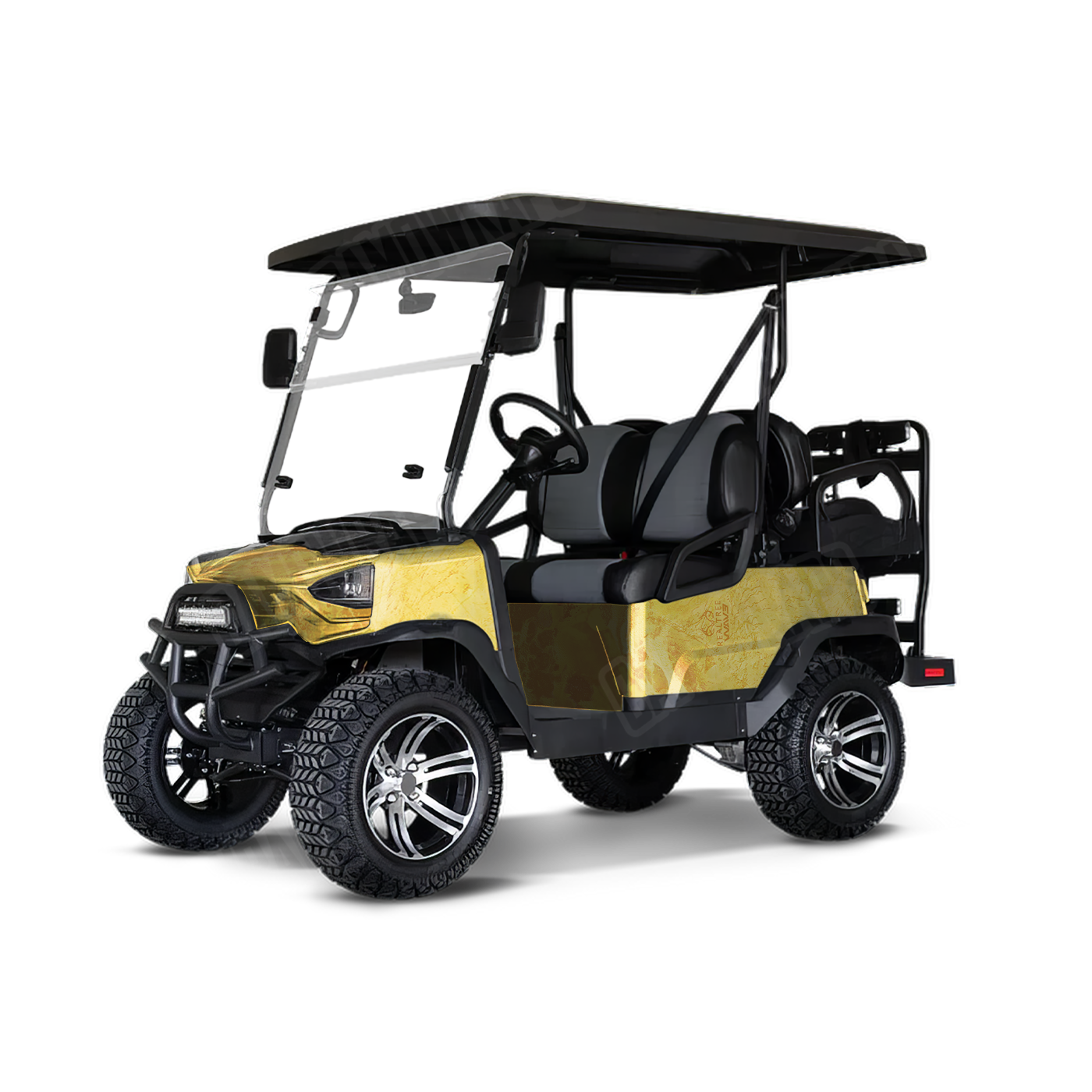 Realtree WAV3 Sunflower Golf Cart Camo Vinyl Wrap