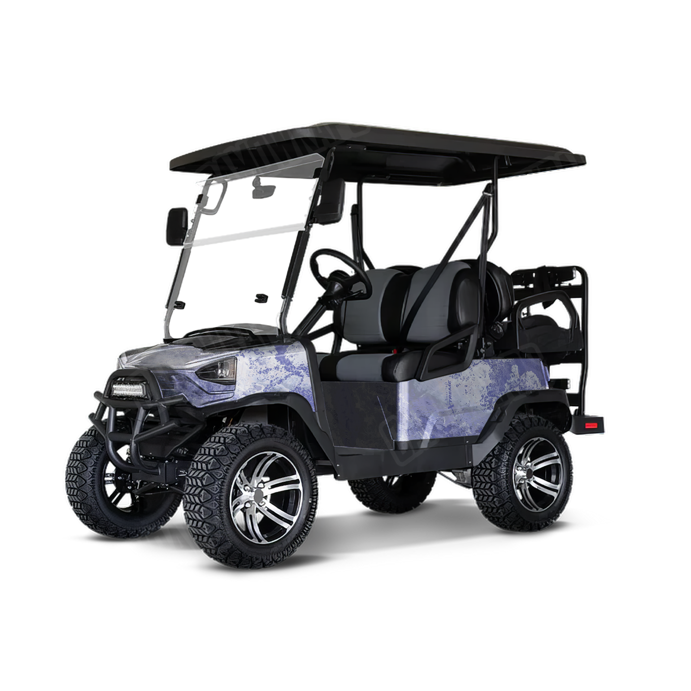 Realtree XTREME Barley Purple Golf Cart Camo Vinyl Wrap