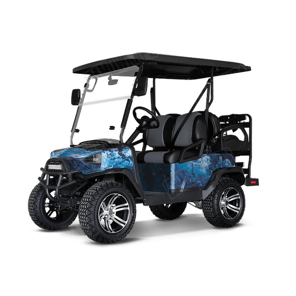 Realtree XTREME Dark Blue Camo Golf Cart Vinyl Wrap