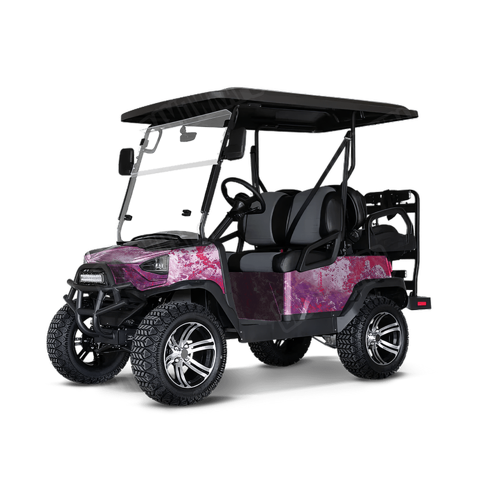 Realtree XTREME Hot Pop Camo Golf Cart Vinyl Wrap