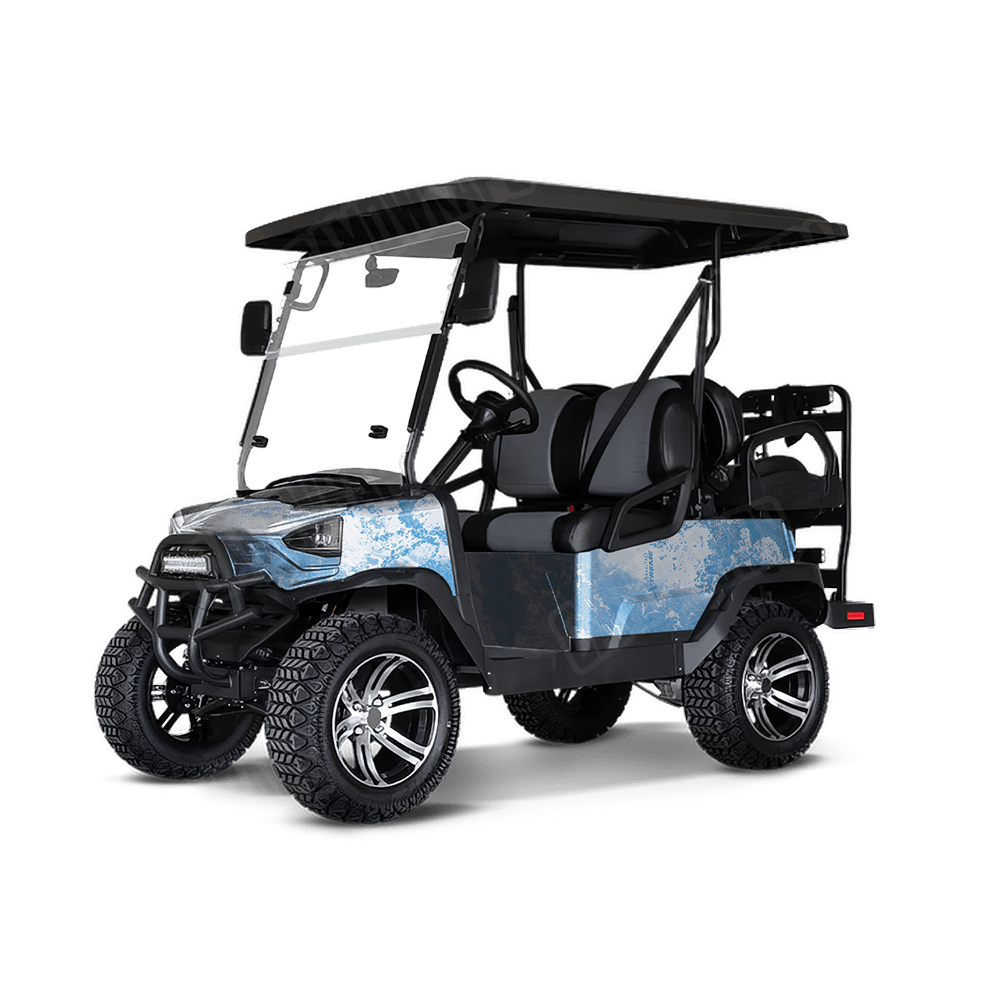 Realtree XTREME Ice Camo Golf Cart Vinyl Wrap