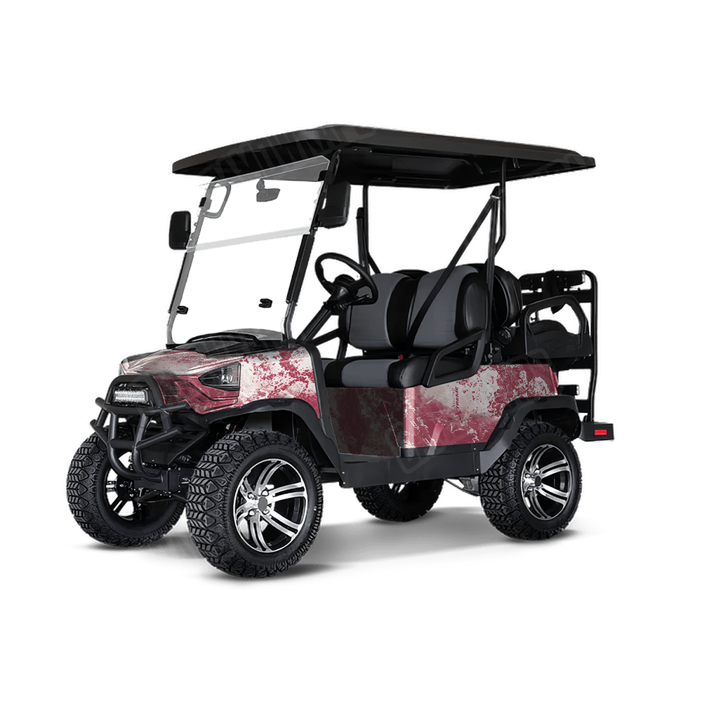Realtree XTREME Viva Magenta Camo Golf Cart Vinyl Wrap