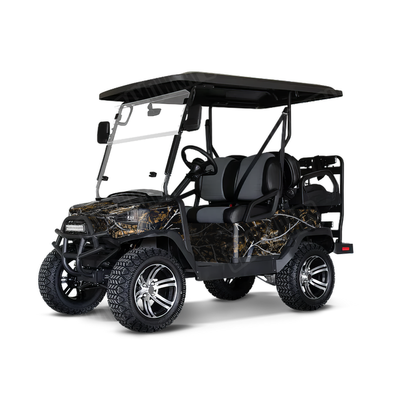 Sirphis Outshine Golf Cart Camo Vinyl Wrap
