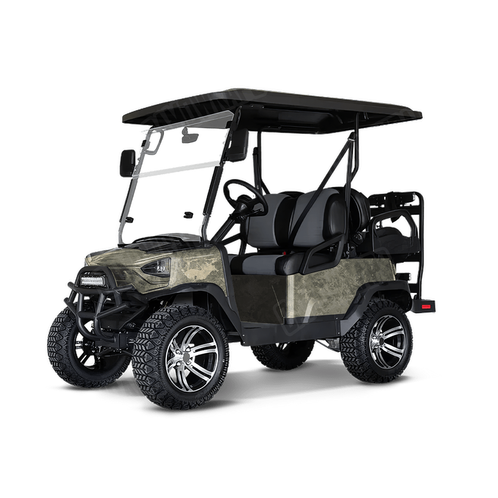 Substrate Sandstone Camo Golf Cart Vinyl Wrap