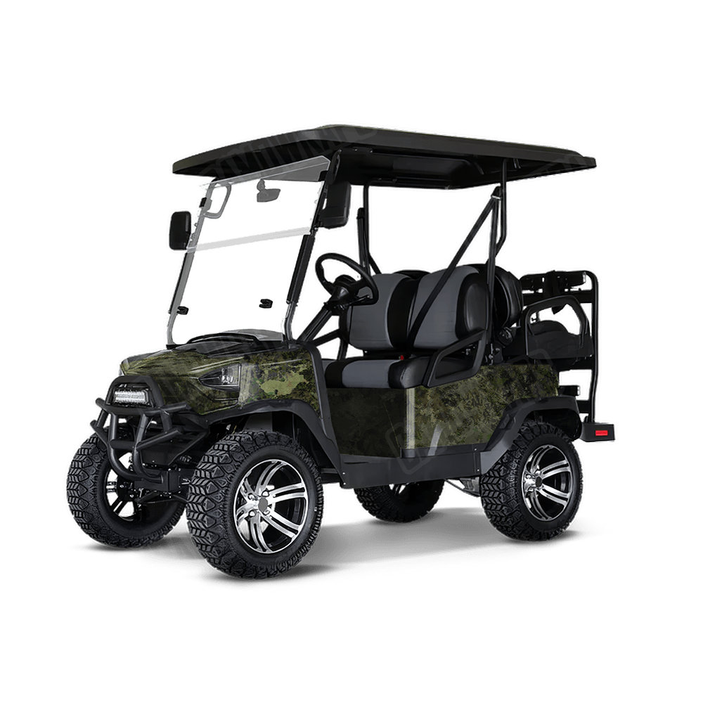 Substrate Shroud Camo Golf Cart Vinyl Wrap