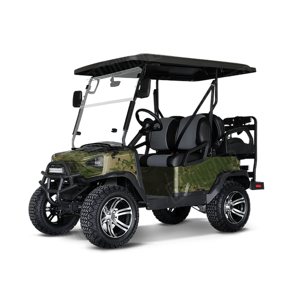 Substrate Spec War Camo Golf Cart Vinyl Wrap
