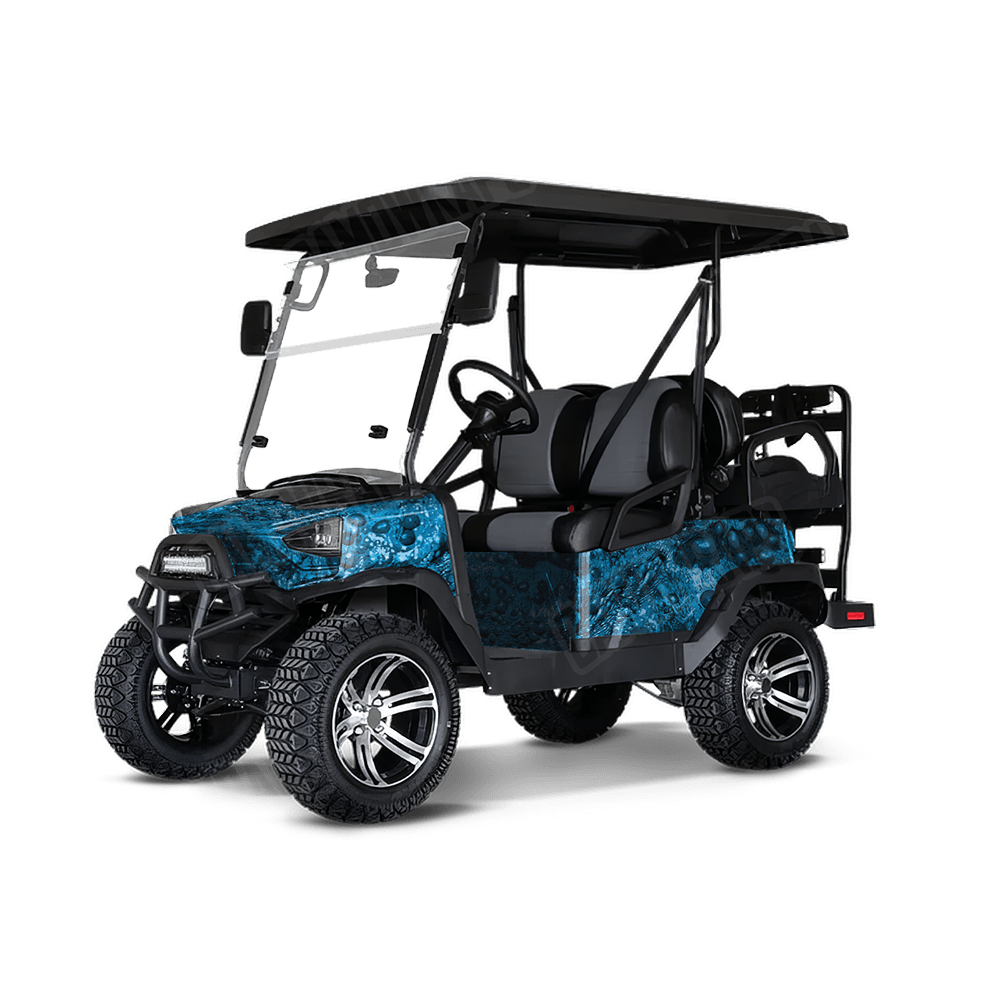 Toadaflage Blue Camo Golf Cart Vinyl Wrap