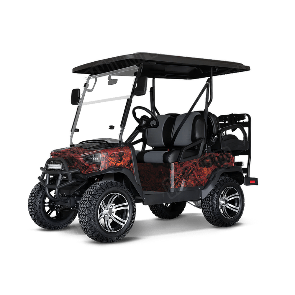 Toadaflage Ember Camo Golf Cart Vinyl Wrap