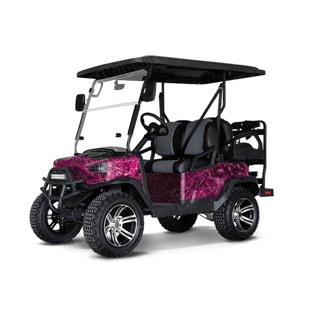 Toadaflage Magenta Camo Golf Cart Vinyl Wrap