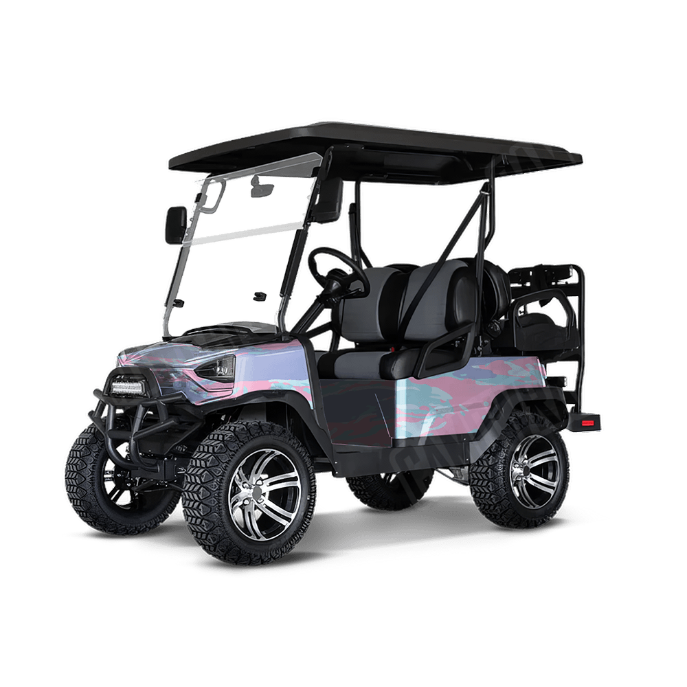 Vietnam Tiger Stripe Cotton Candy Golf Cart Camo Vinyl Wrap