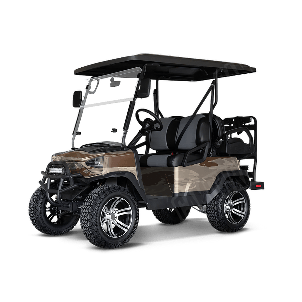 Vietnam Tiger Stripe Desert Golf Cart Camo Vinyl Wrap