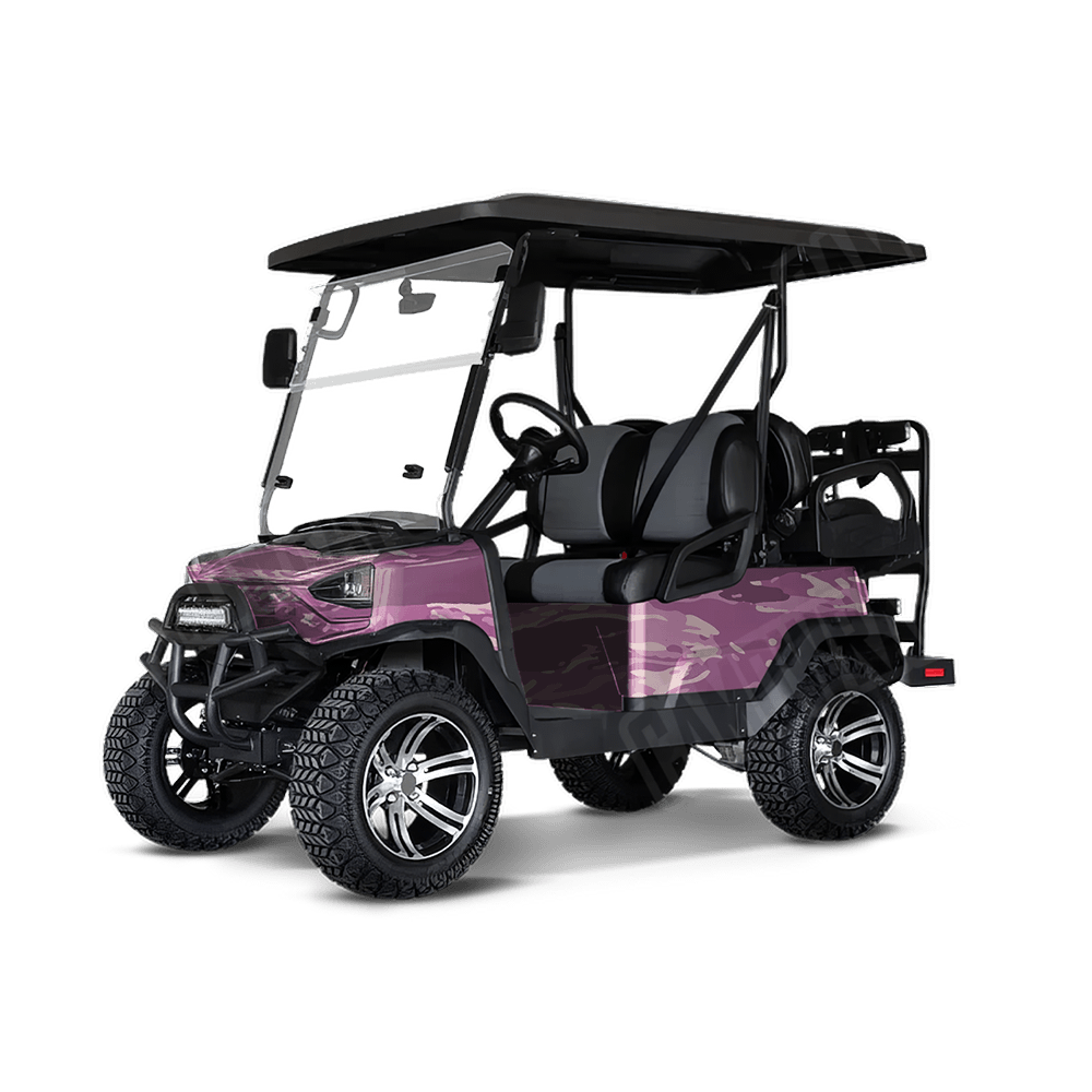 Vietnam Tiger Stripe Floral Golf Cart Camo Vinyl Wrap