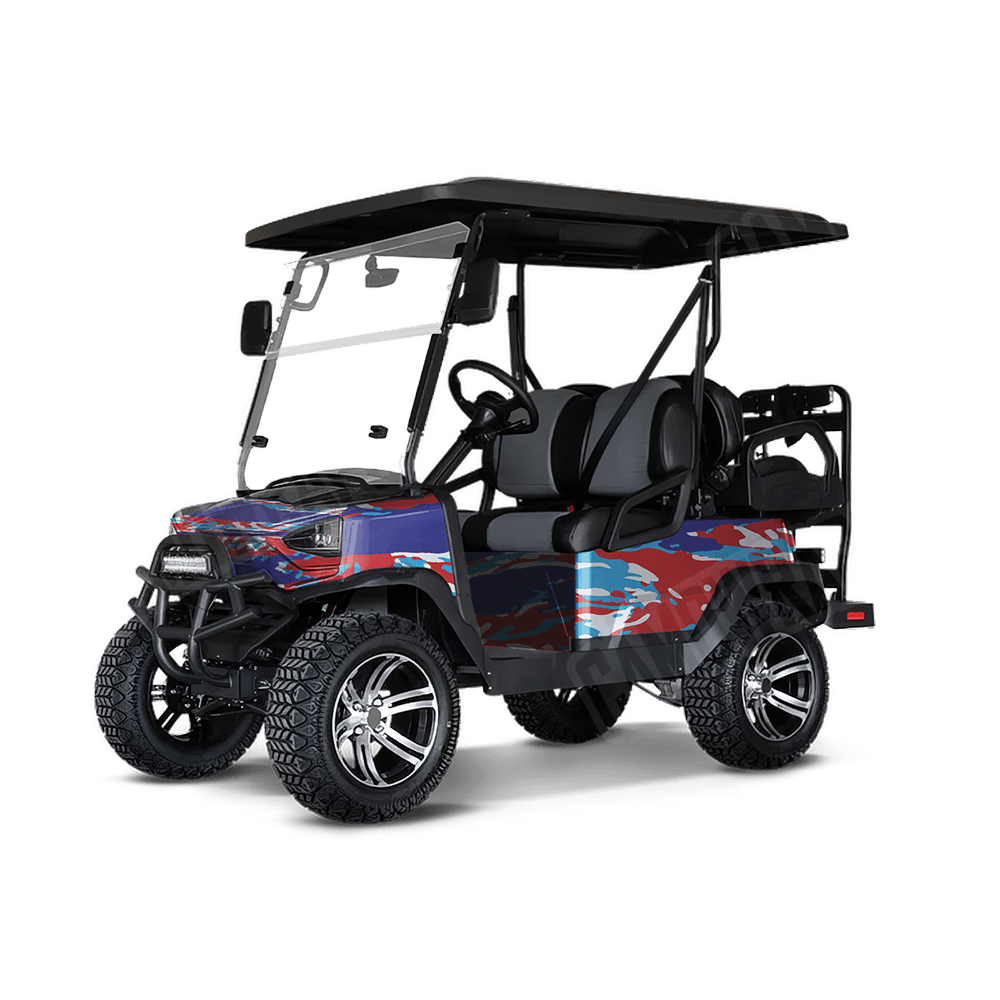 Vietnam Tiger Stripe M Series Golf Cart Camo Vinyl Wrap