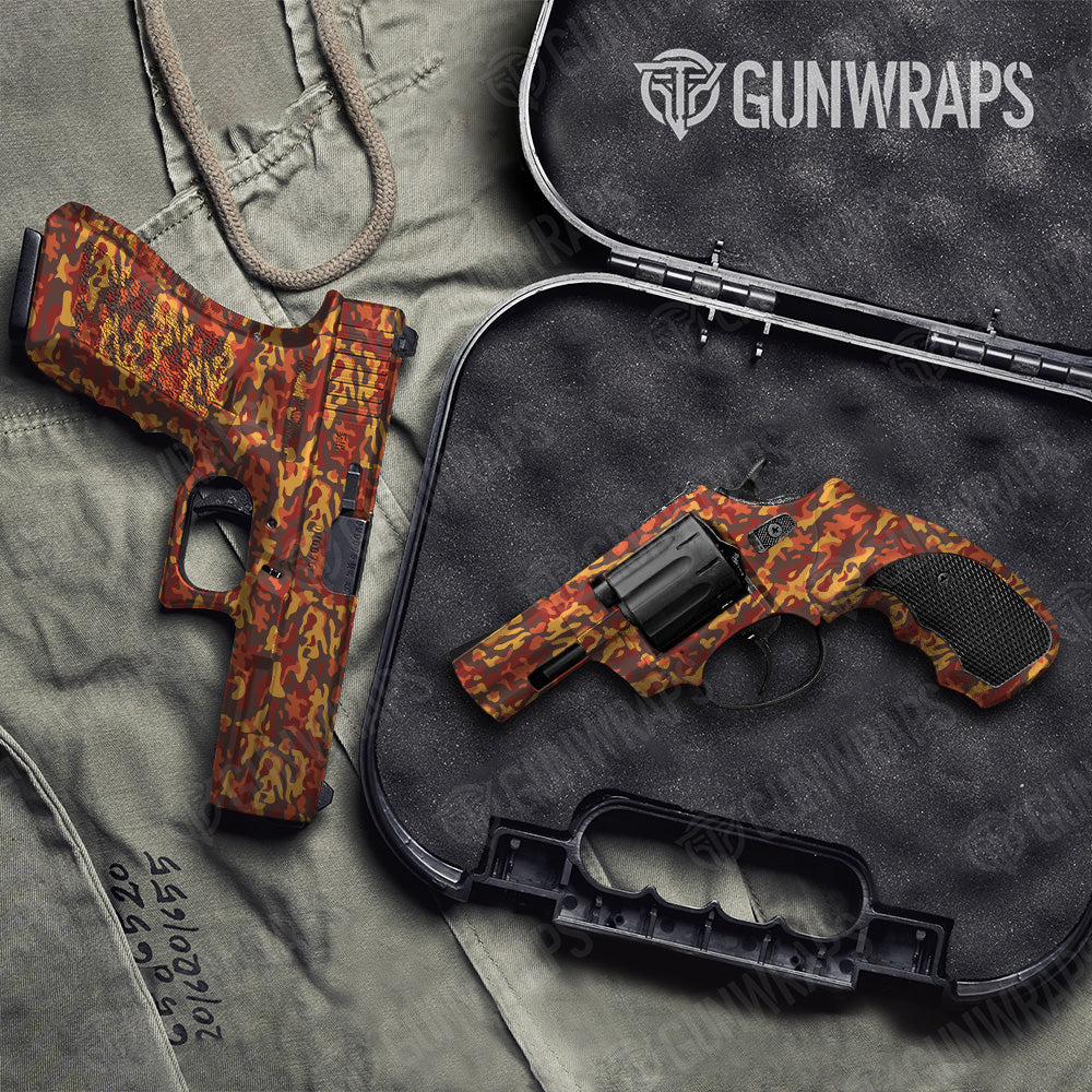 Handgun Classic Autumn Camo Gun Skin Vinyl Wrap
