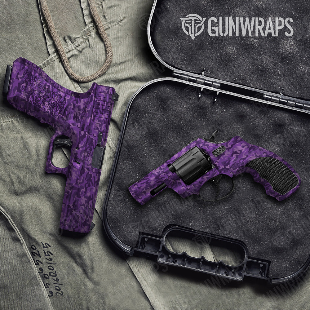 Handgun Classic Elite Purple Camo Gun Skin Vinyl Wrap