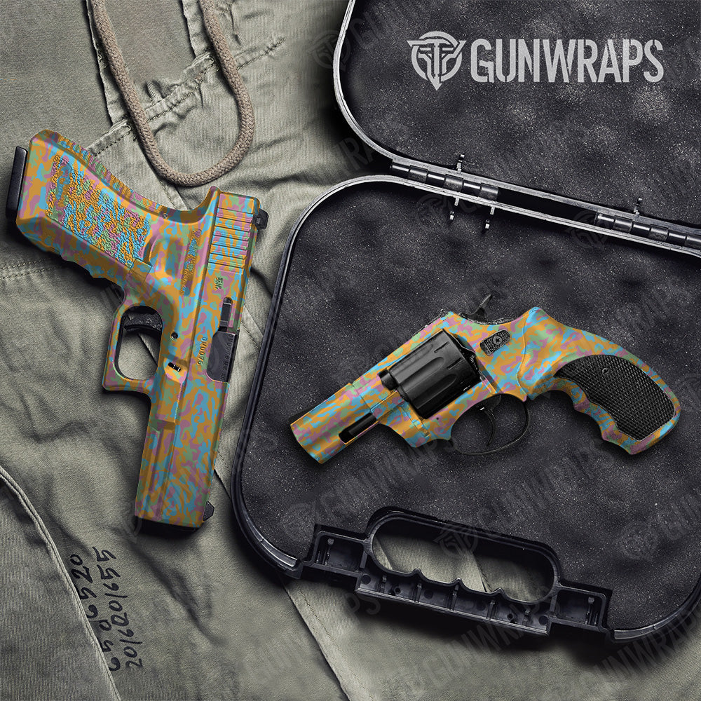 Handgun Classic Sherbert Camo Gun Skin Vinyl Wrap