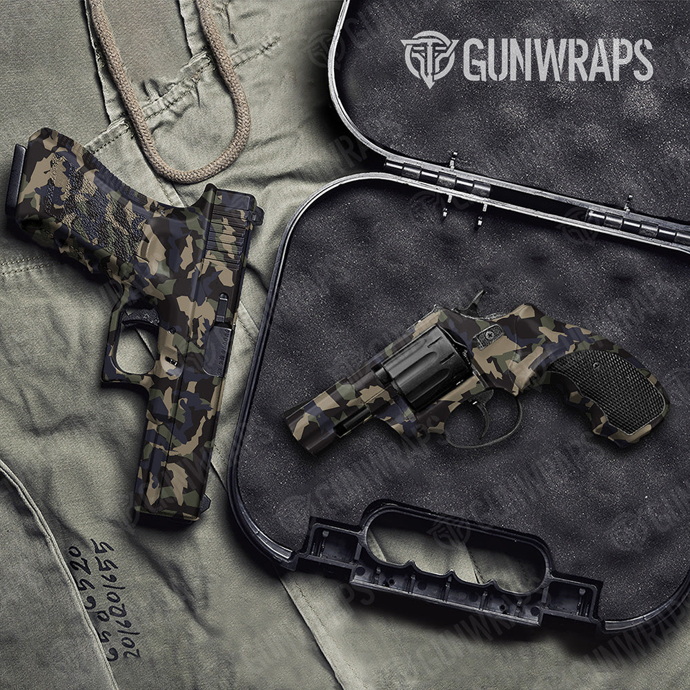 Erratic Militant Blue Camo Handgun Vinyl Wrap