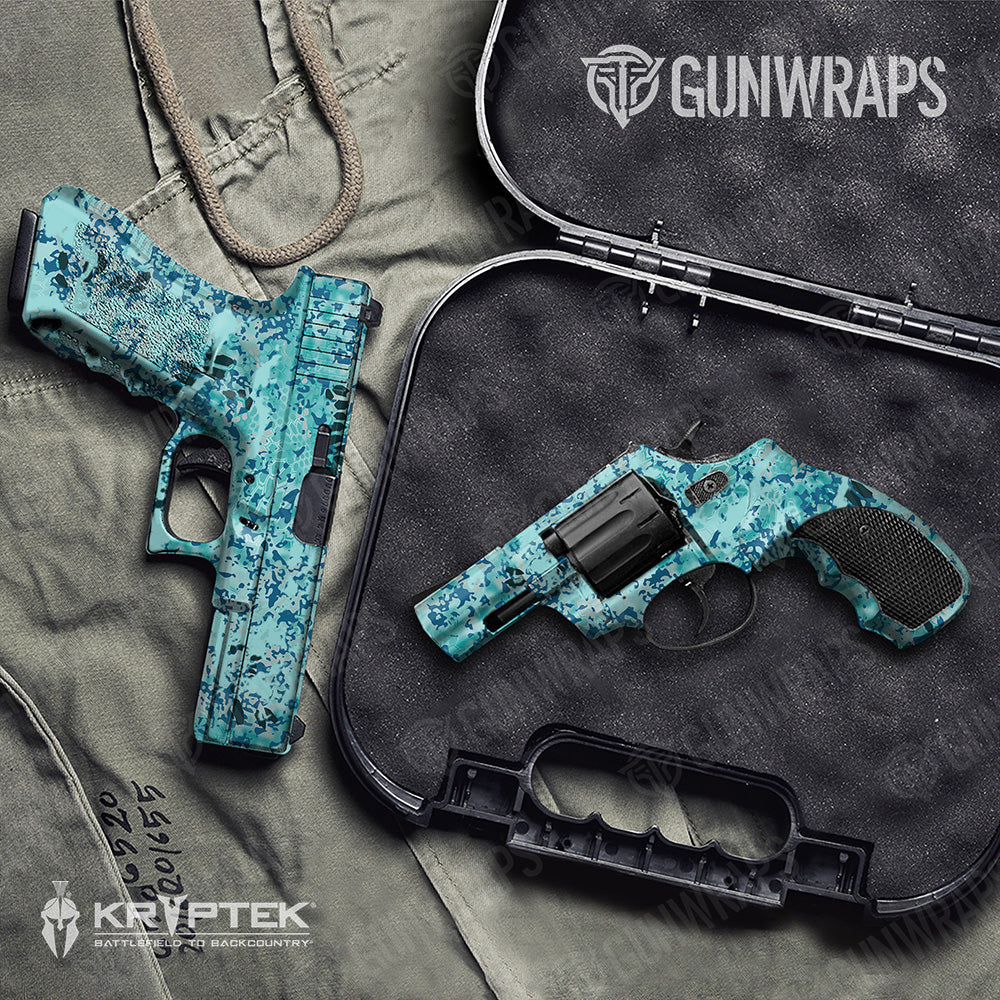 Handgun Kryptek Obskura Glacier Camo Gun Skin Vinyl Wrap