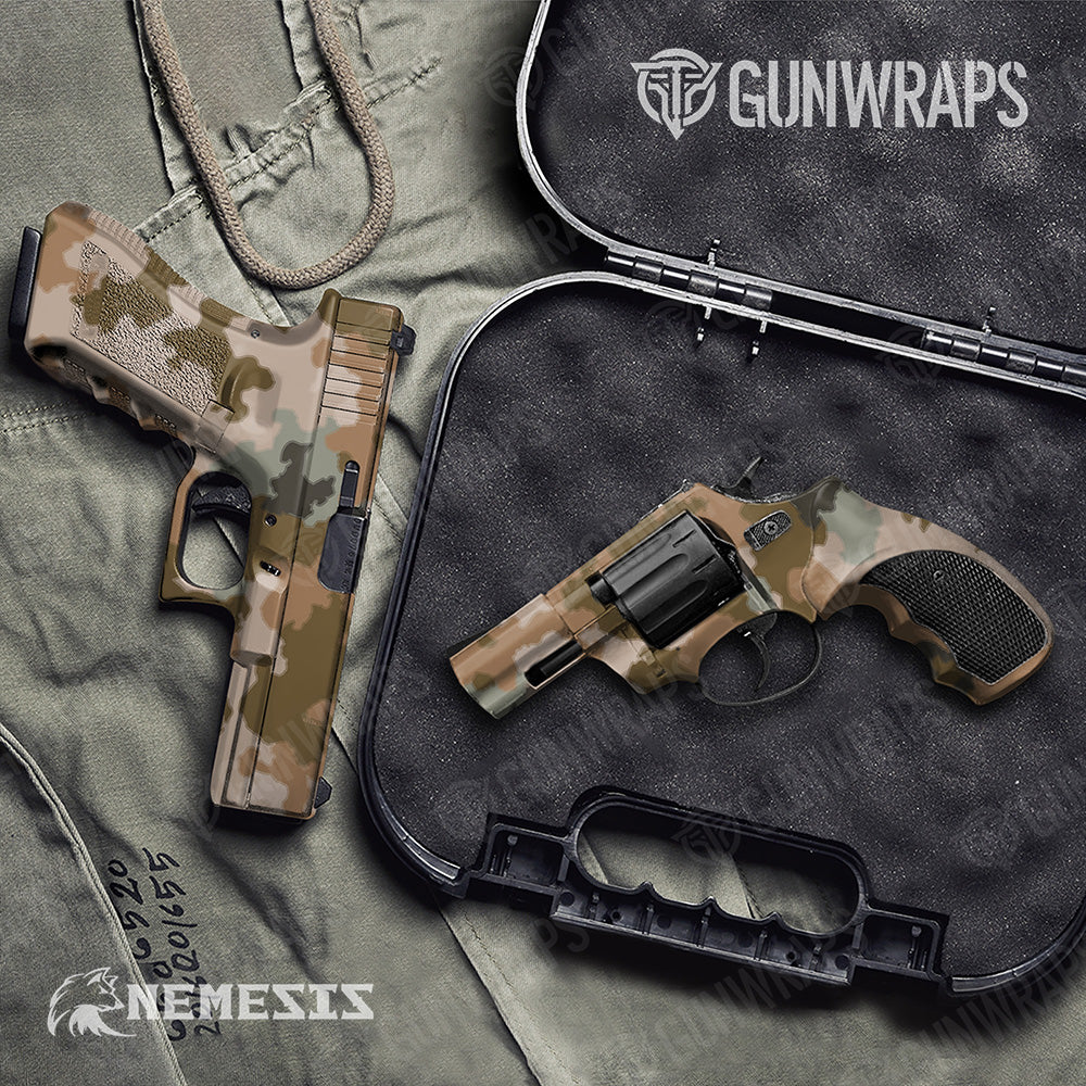 Handgun Large Nemesis Desert Scorpion Camo Vinyl Wrap