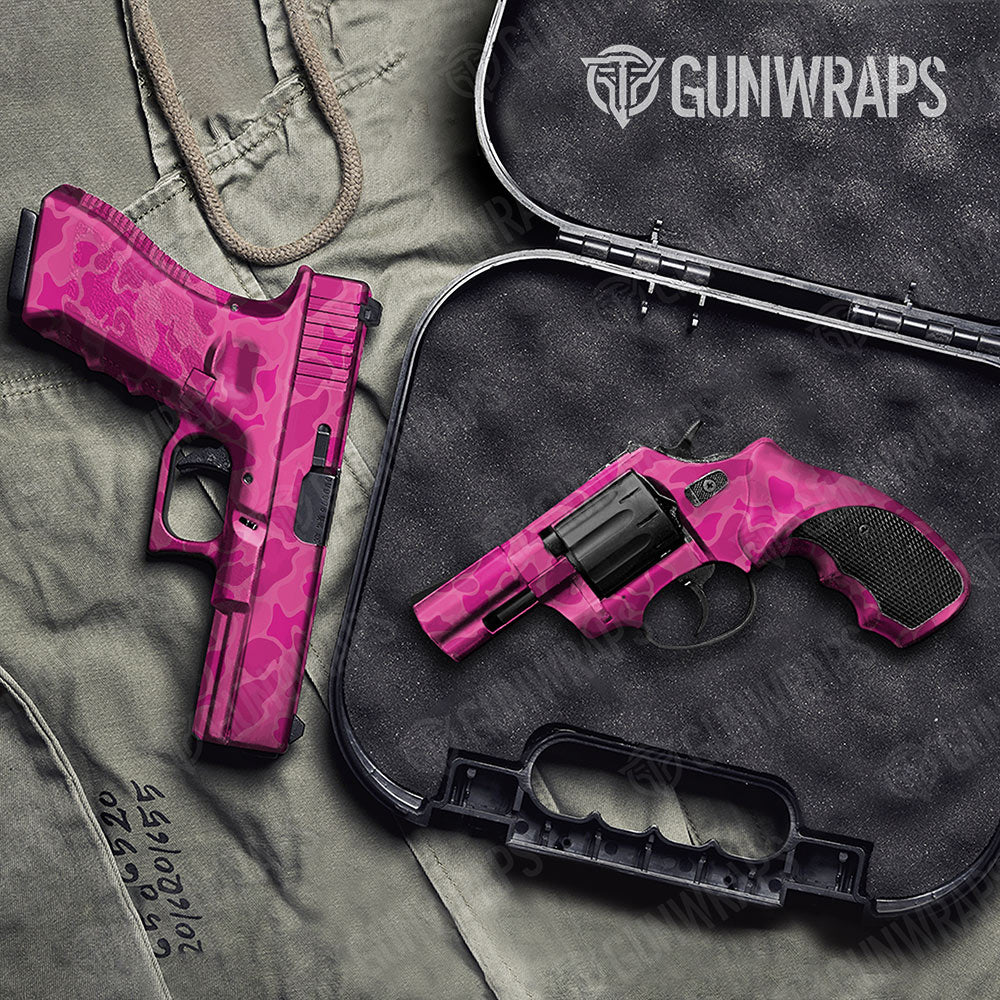 Old School Duck Elite Magenta Handgun Gun Skin Vinyl Wraps