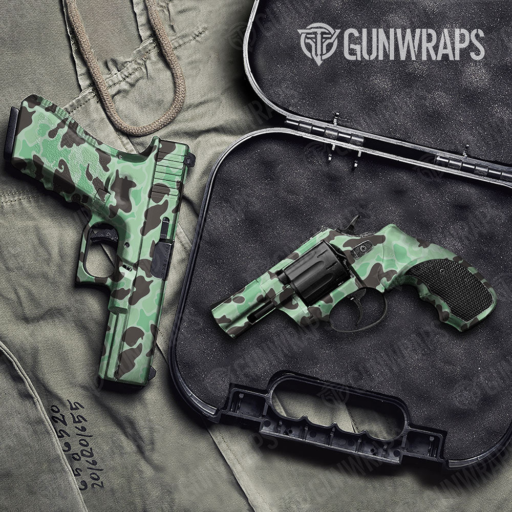 Old School Duck Mint Chocolate Chip Handgun Gun Skin Vinyl Wraps