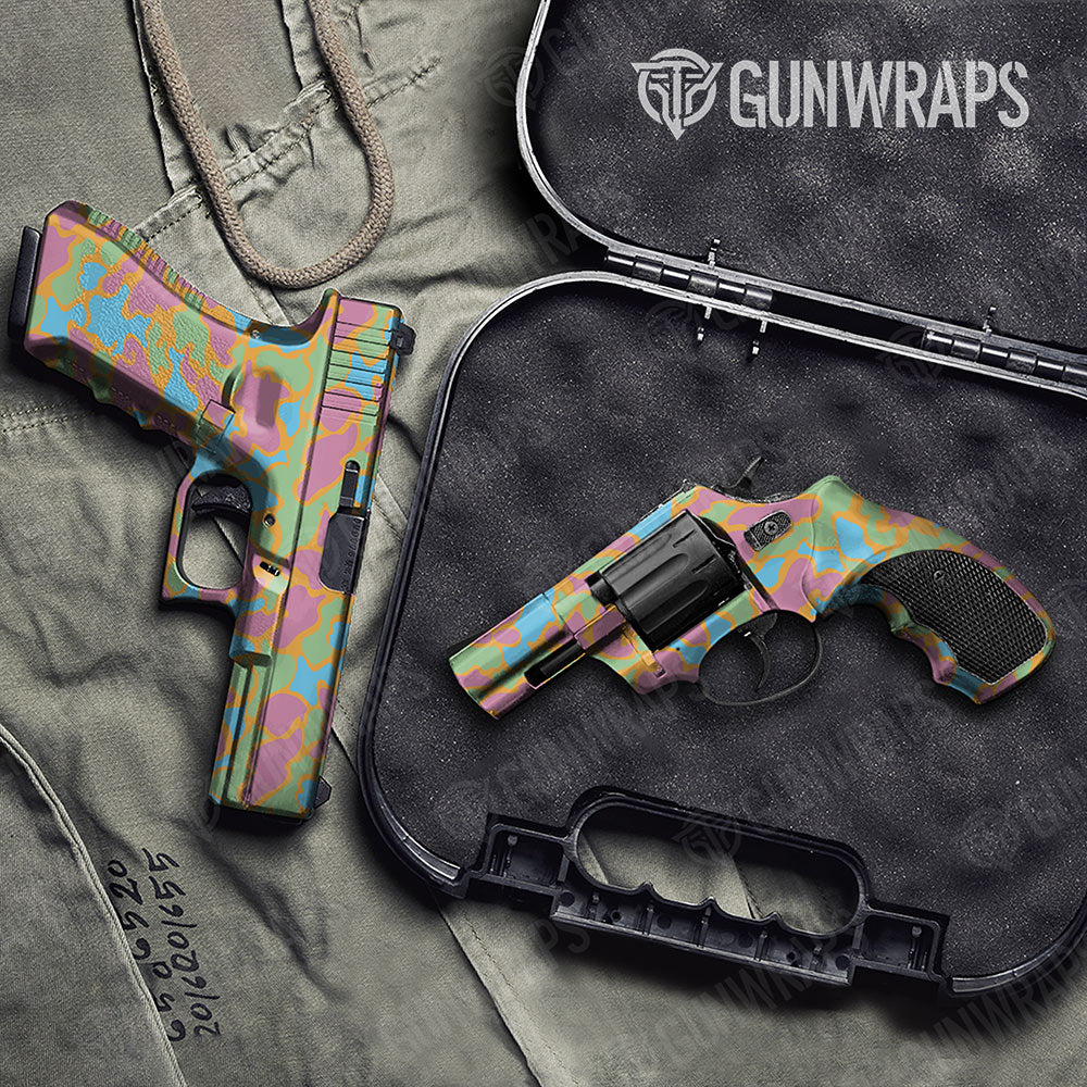 Old School Duck Sherbert Handgun Gun Skin Vinyl Wraps