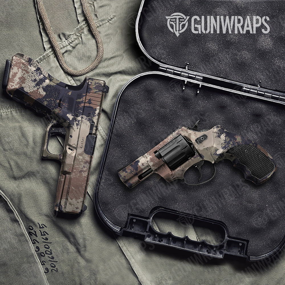 Handgun Substrate Saigon Camo Gun Skin Vinyl Wrap