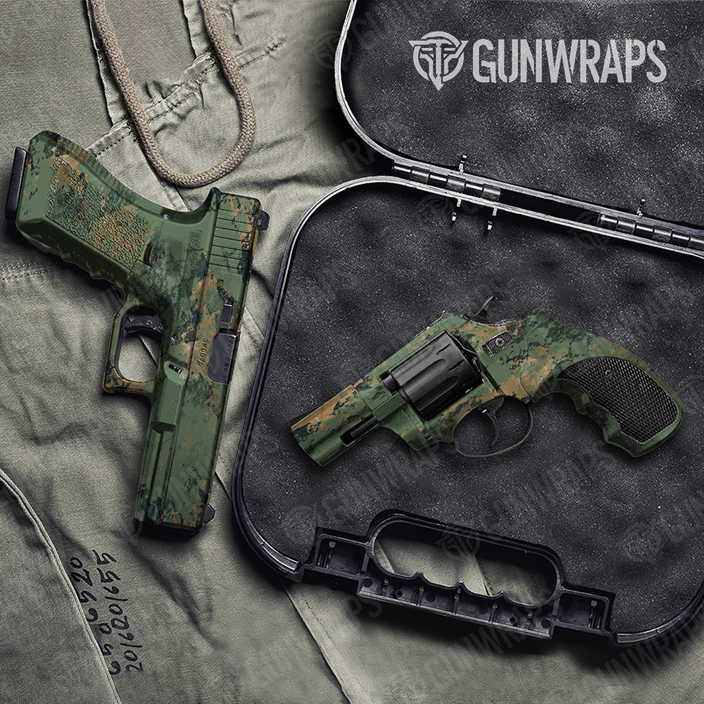 Handgun Substrate Semper Fi Camo Gun Skin Vinyl Wrap